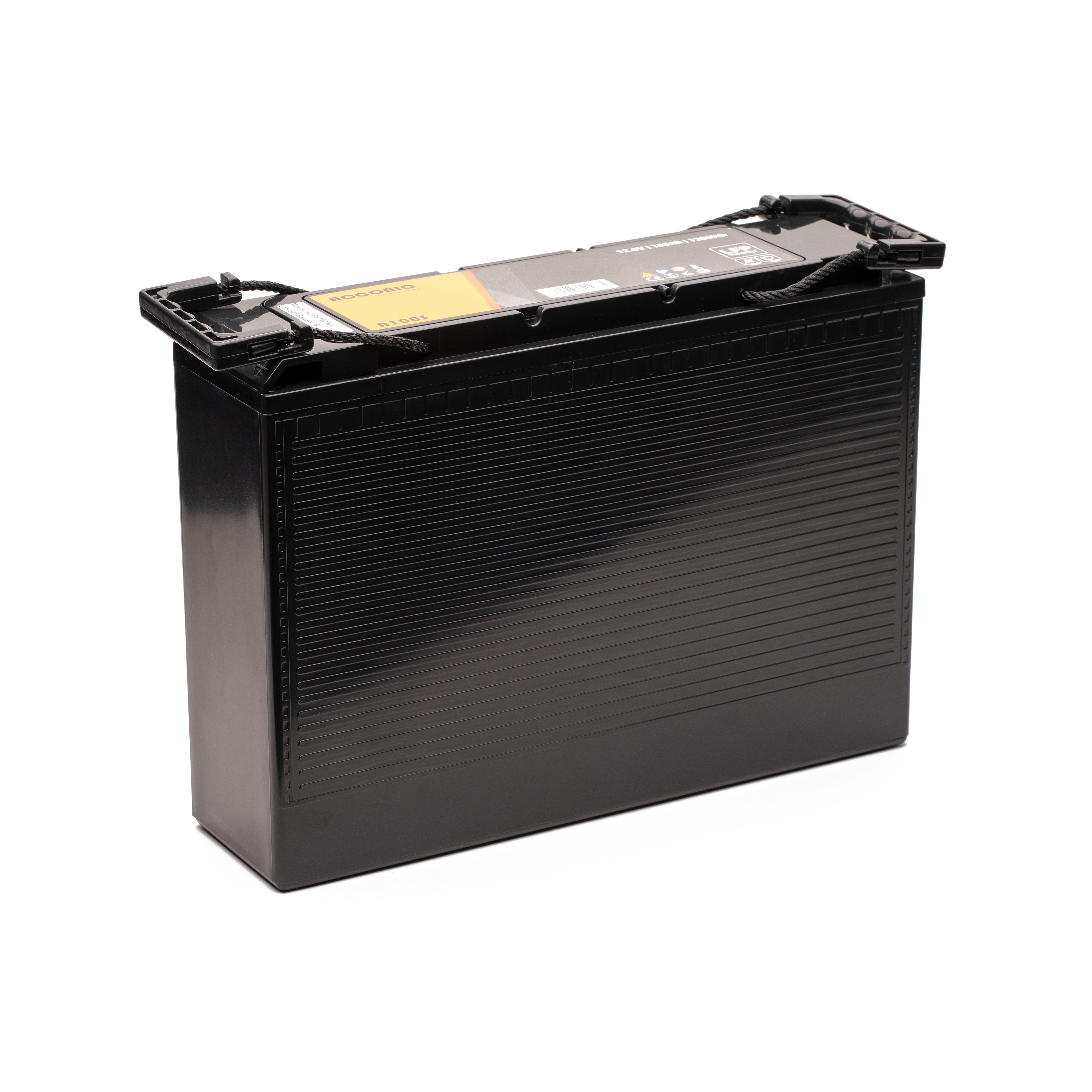 Acconic A100S LiFePO4 12V lithium slim supply battery 100Ah